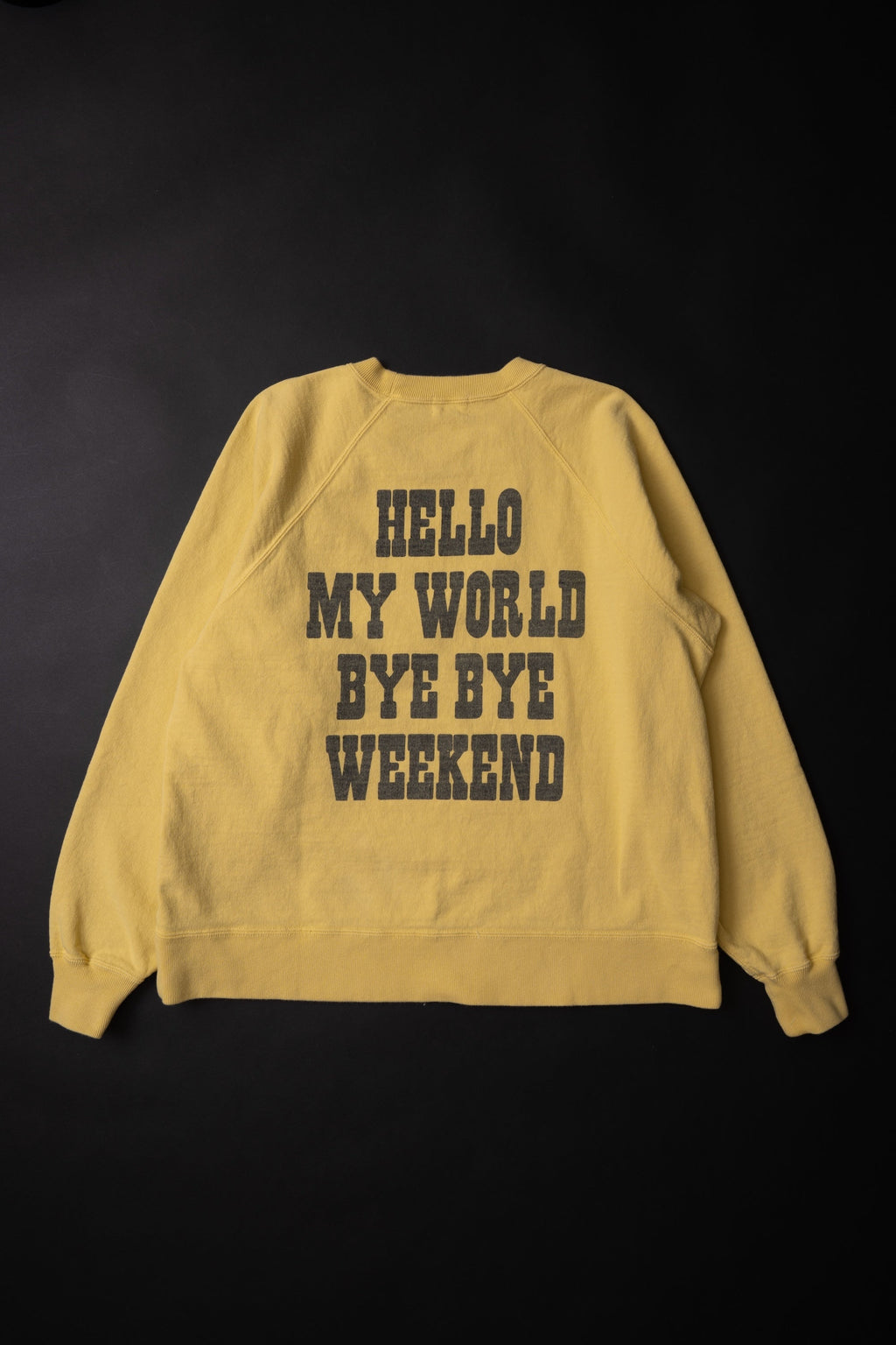 MTE008(46) [BEAVER] RAGLAN SLEEVES SWEAT | YELLOW