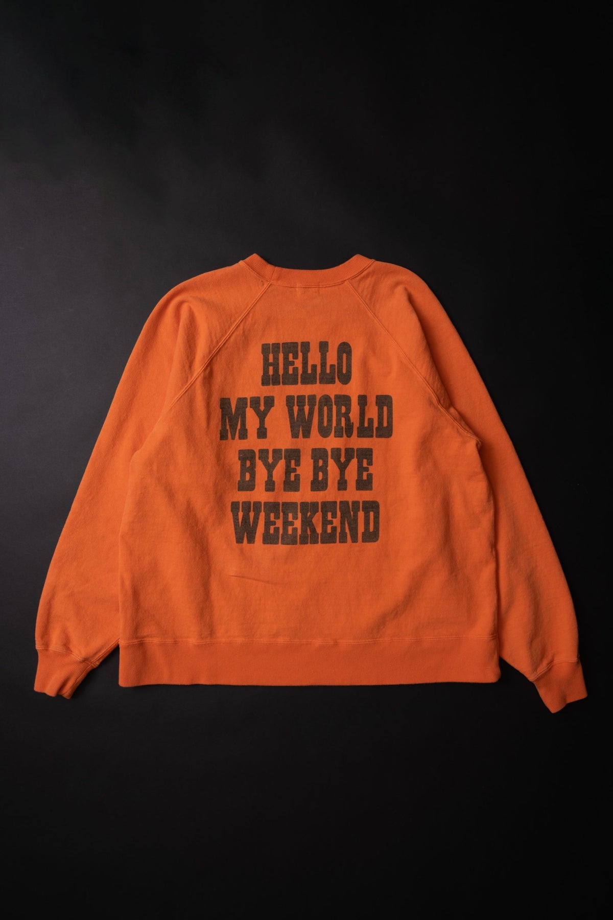 MTE008(44) [BEAVER] RAGLAN SLEEVES SWEAT | ORANGE