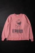 MTE008(27) [BEAVER] RAGLAN SLEEVES SWEAT | PINK