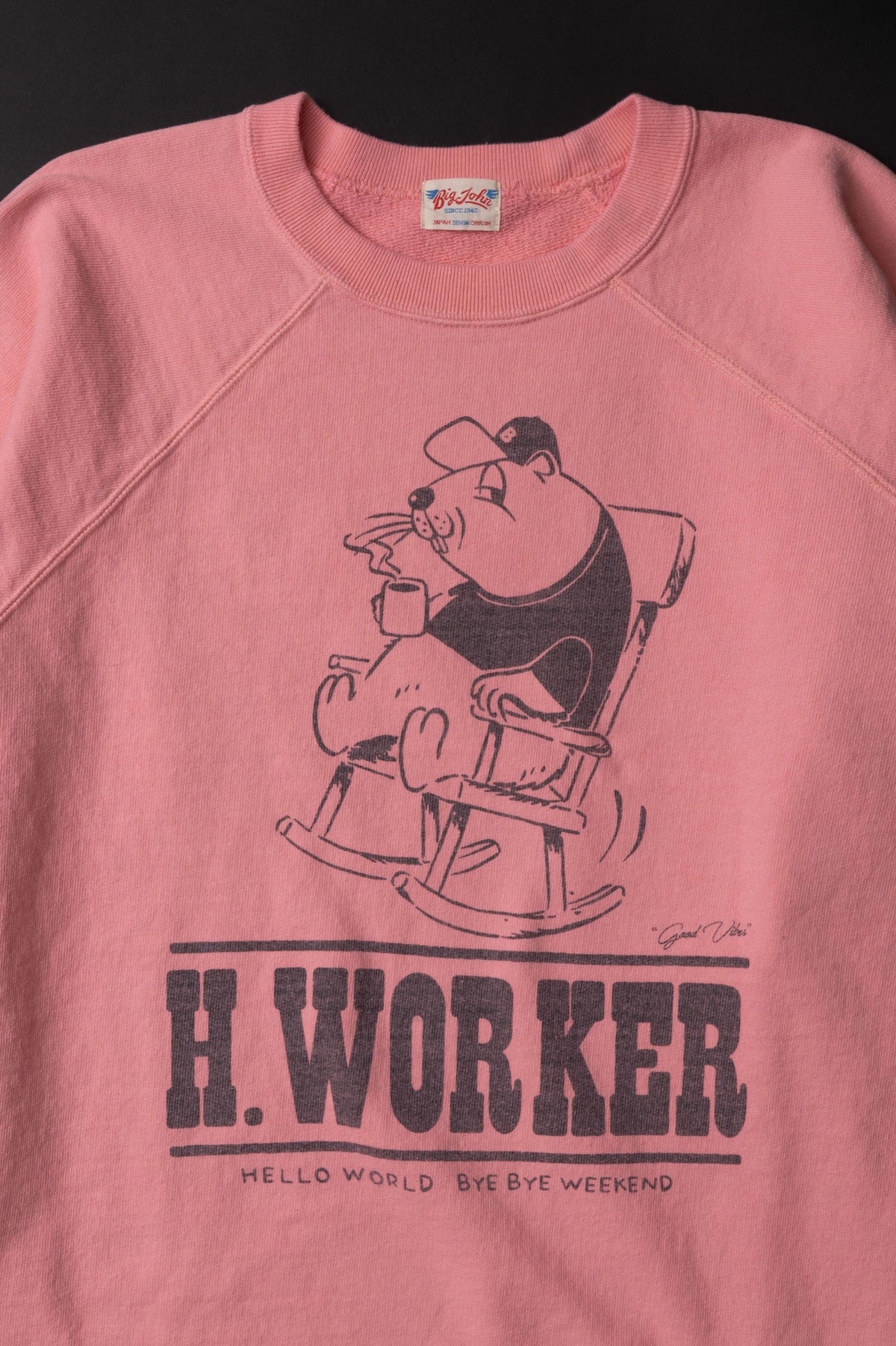 MTE008(27) [BEAVER] RAGLAN SLEEVES SWEAT | PINK
