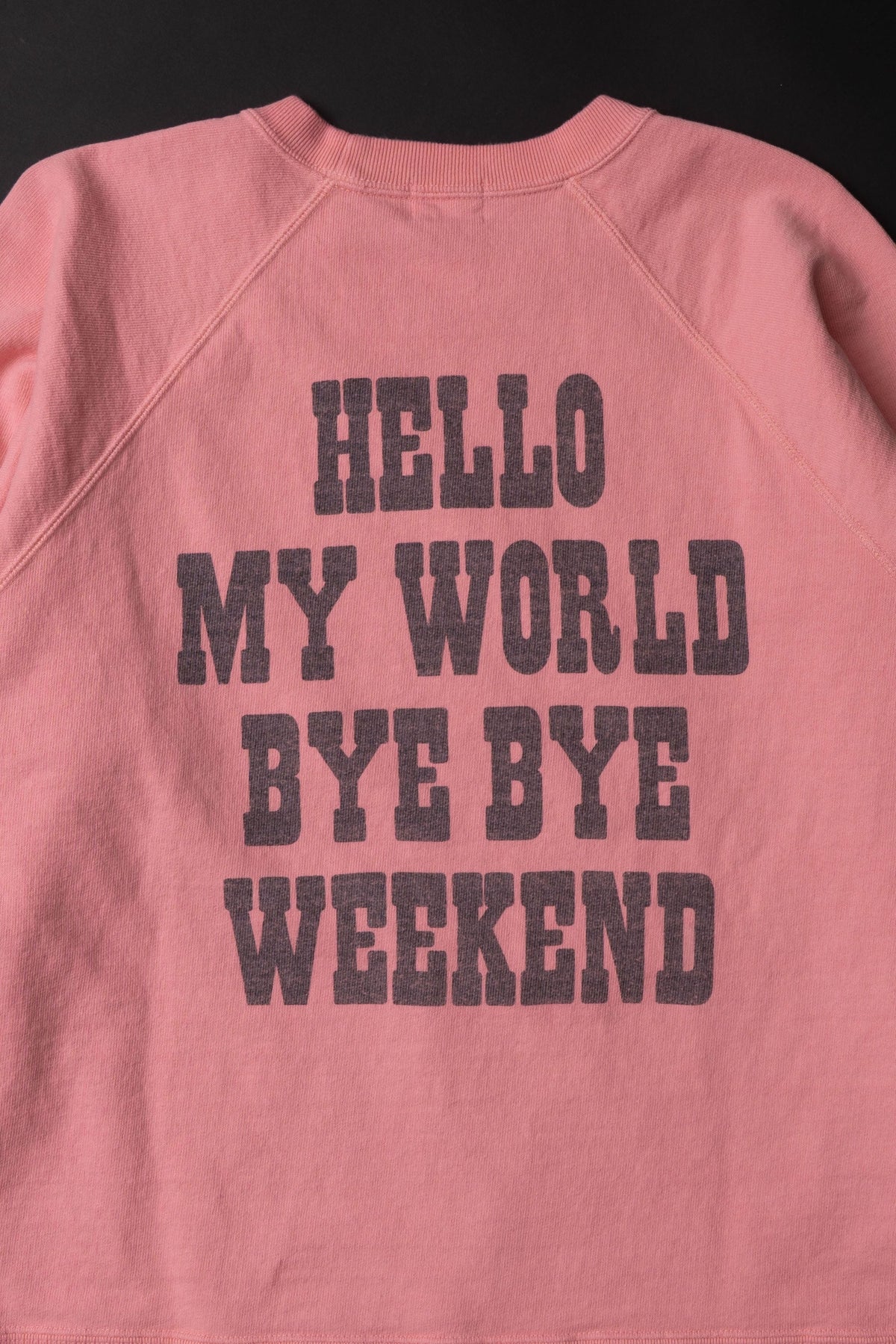 MTE008(27) [BEAVER] RAGLAN SLEEVES SWEAT | PINK