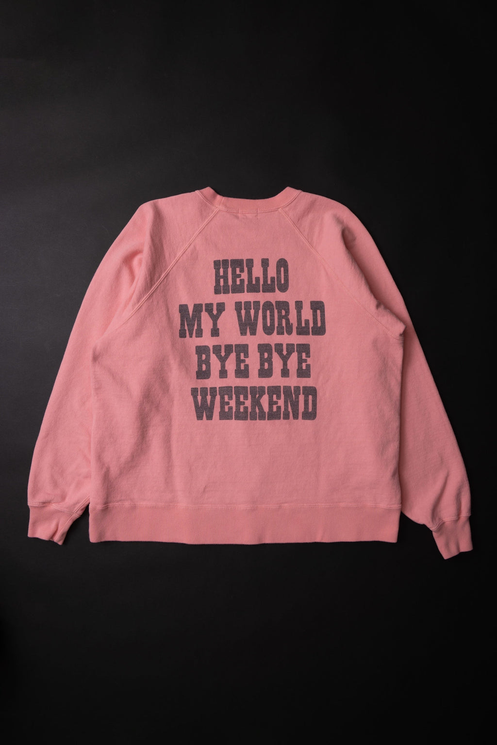 MTE008(27) [BEAVER] RAGLAN SLEEVES SWEAT | PINK