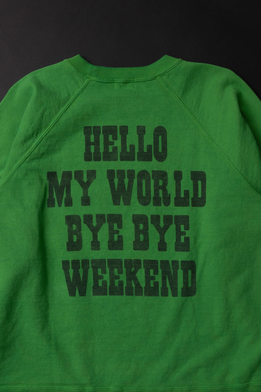 MTE008(14) [BEAVER] RAGLAN SLEEVES SWEAT | GREEN