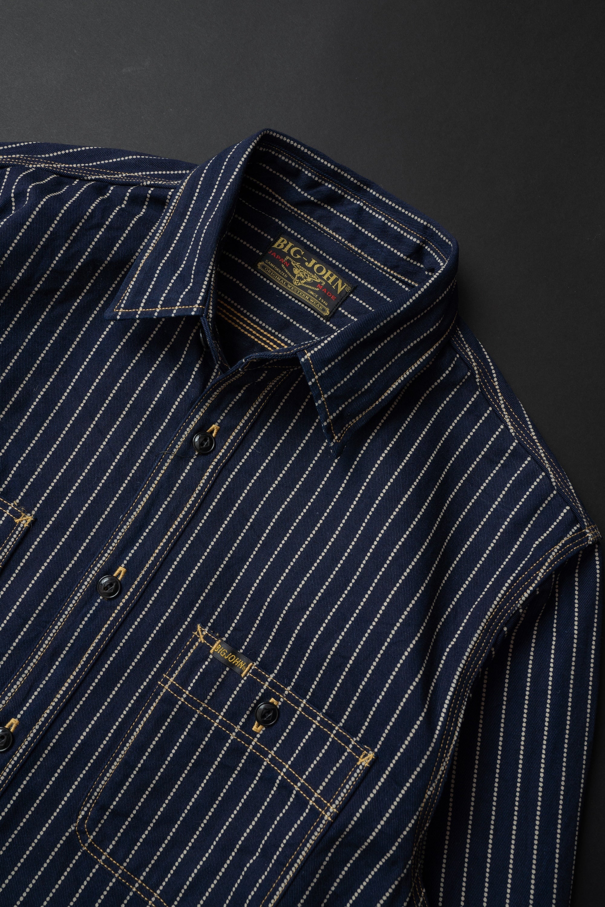 MS005E (055P) 10oz SELVAGE WORK SHIRT WABASH