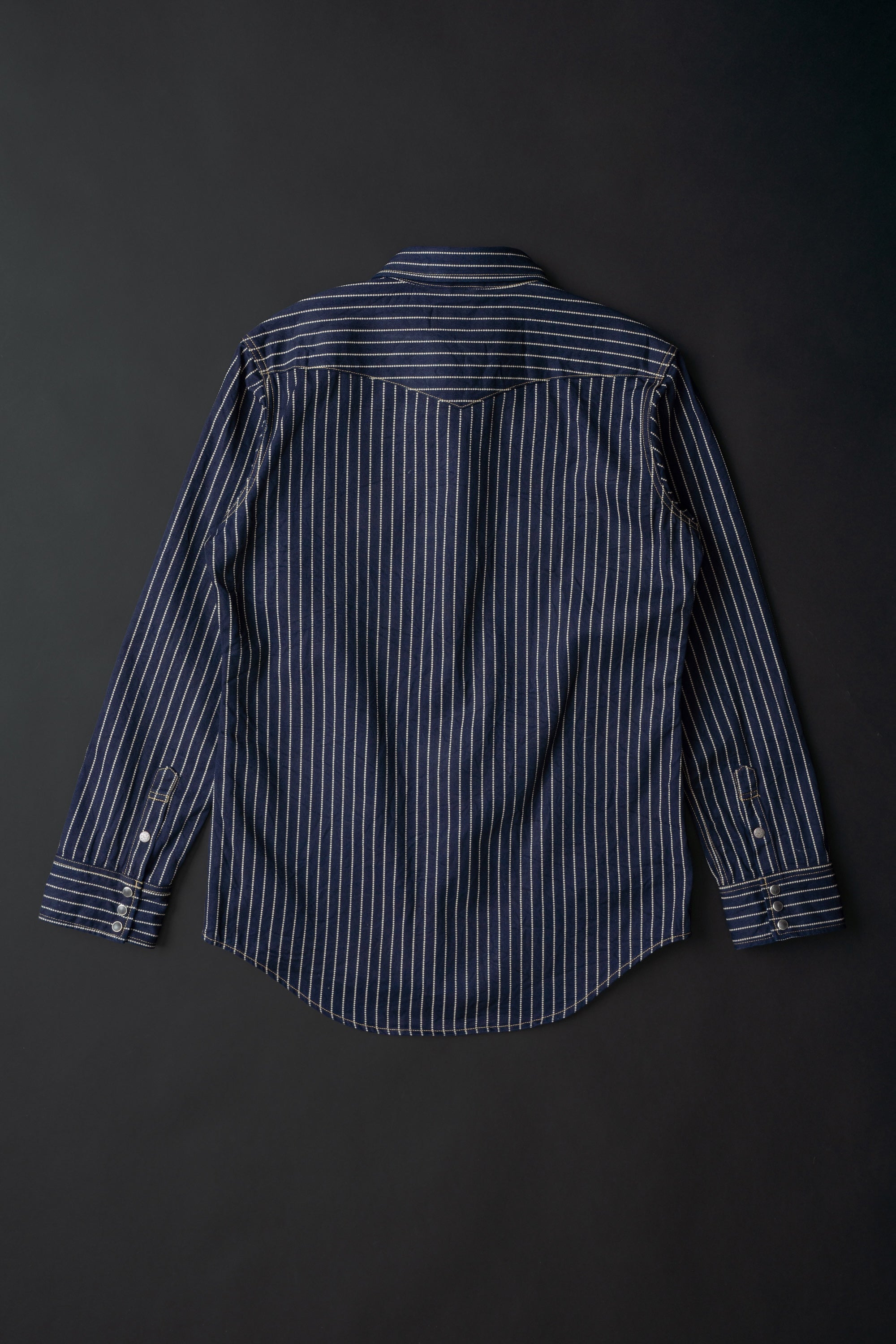 MS004E (055P) 10oz SELVADGE DENIM WESTERN SHIRTS WABASH