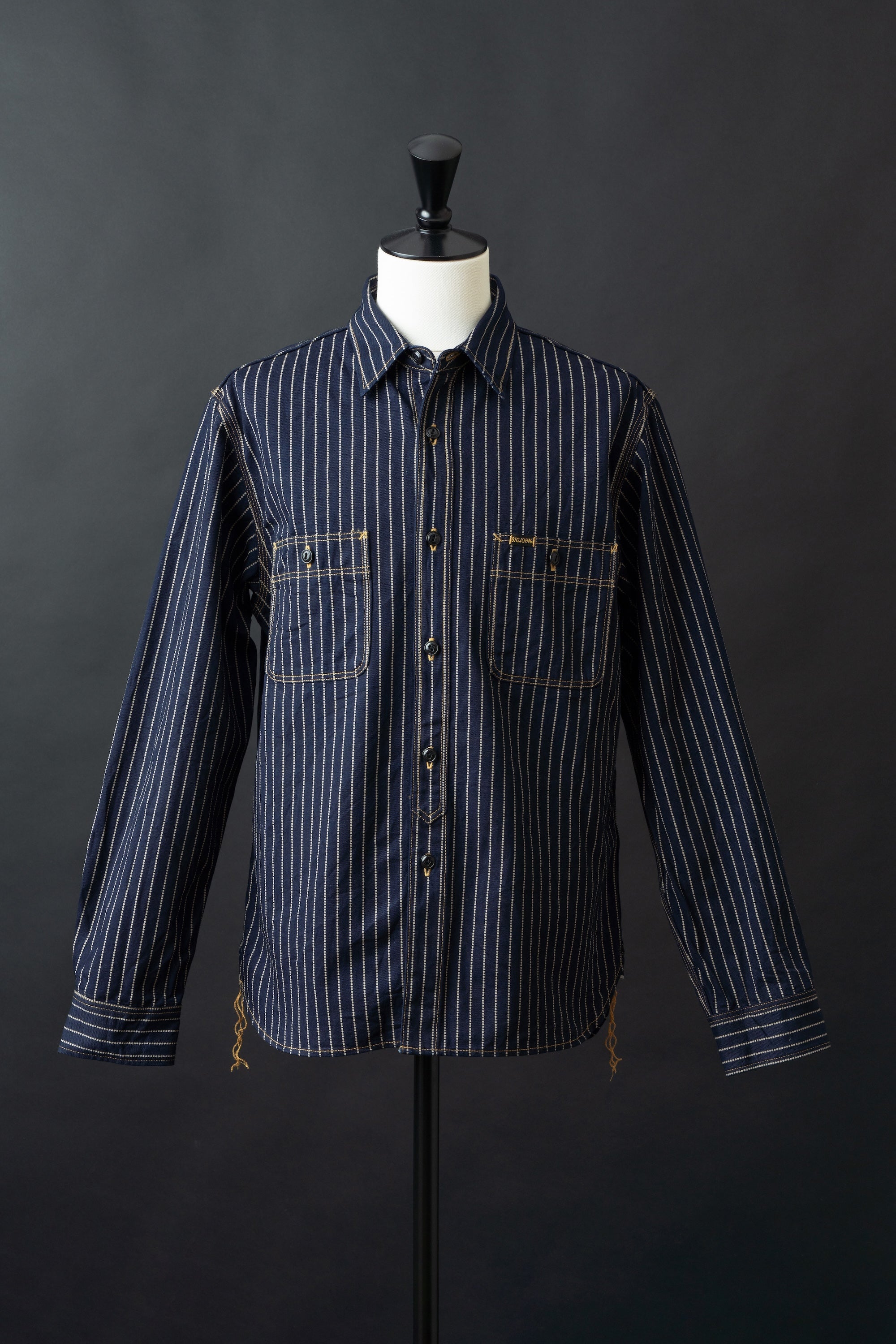 MS005E (055P) 10oz SELVAGE WORK SHIRT WABASH – Big-John-Intl