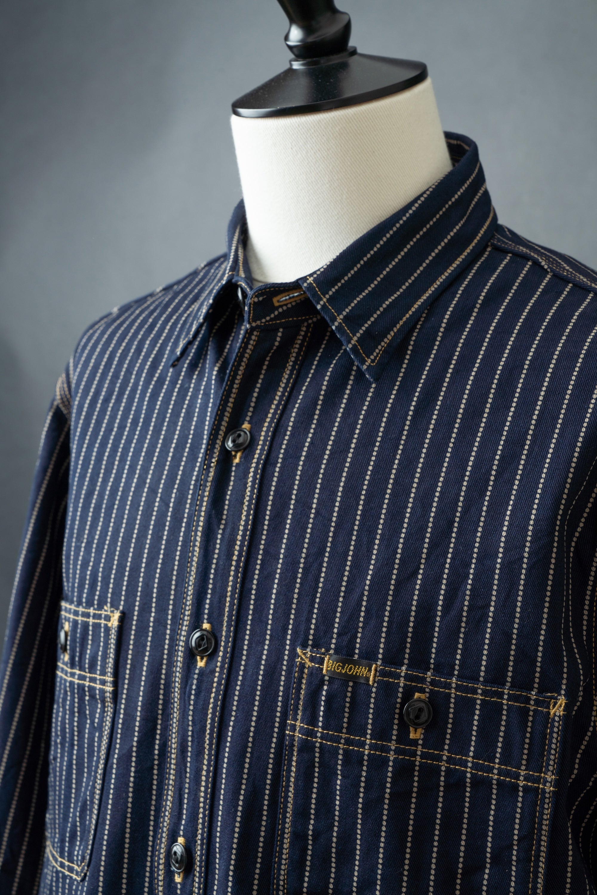 MS005E (055P) 10oz SELVAGE WORK SHIRT WABASH