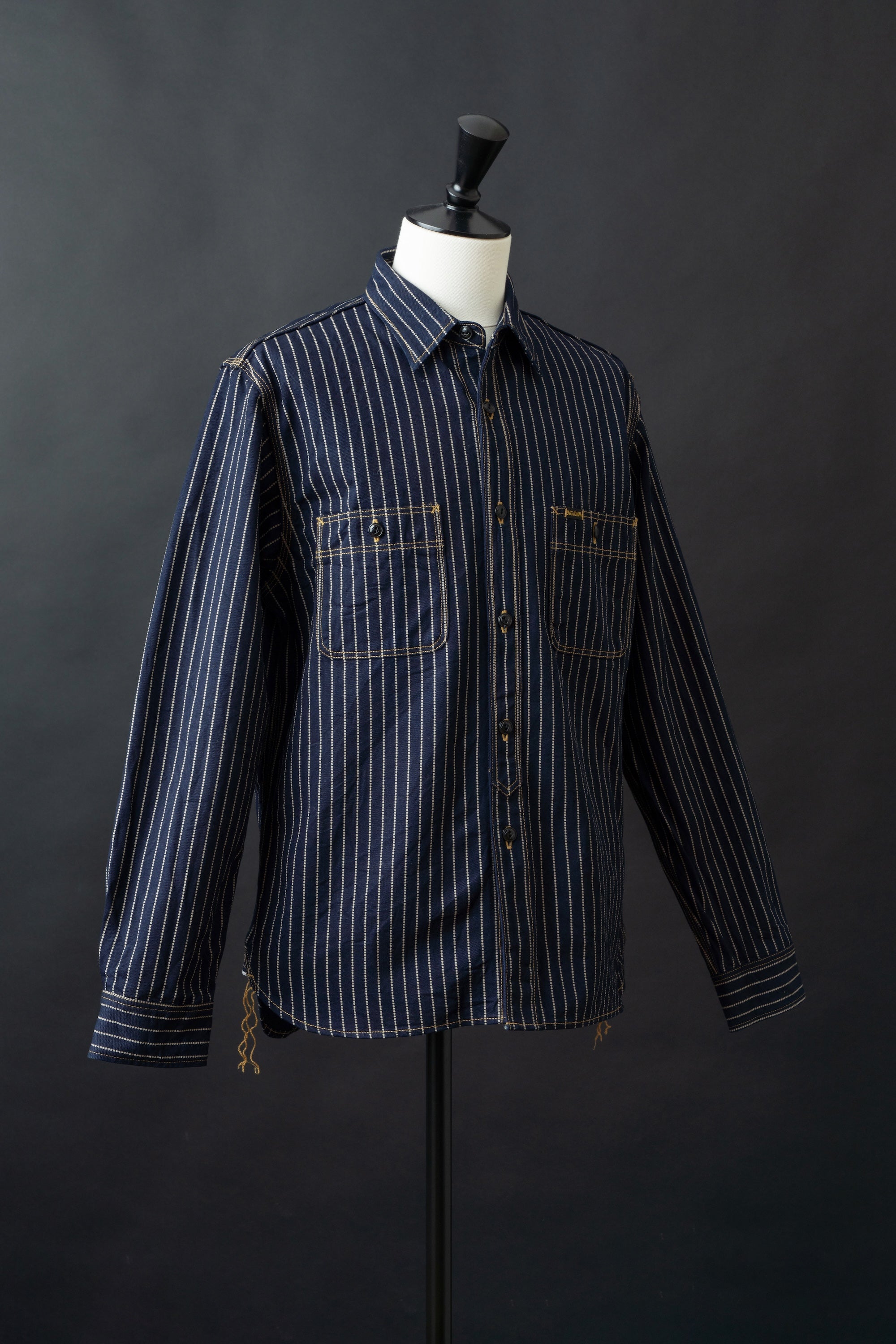 MS005E (055P) 10oz SELVAGE WORK SHIRT WABASH