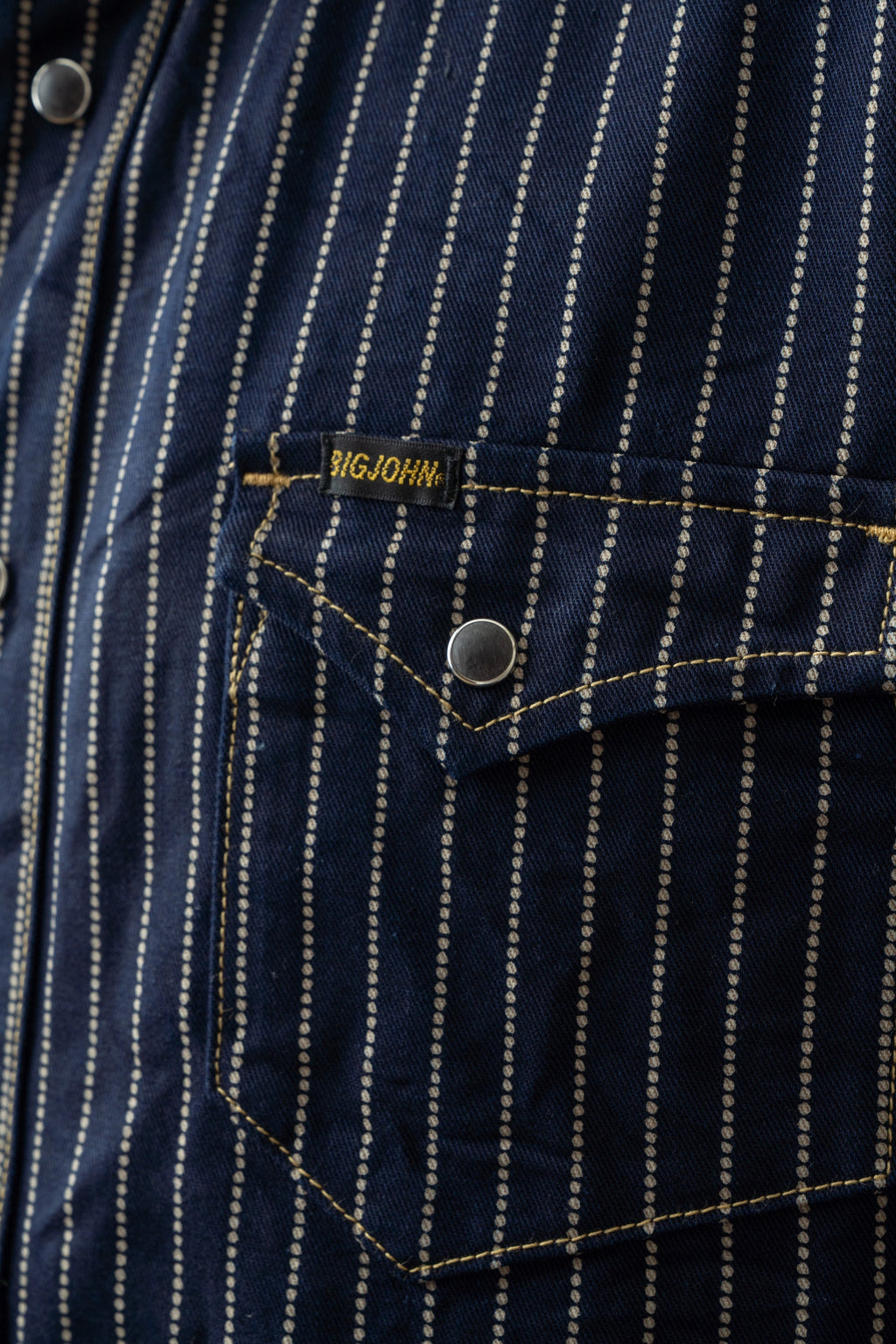 MS004E (055P) 10oz SELVADGE DENIM WESTERN SHIRTS WABASH