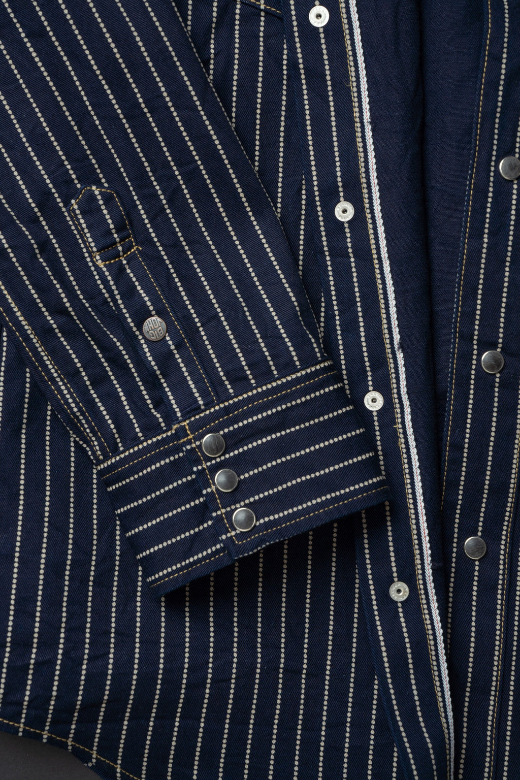 MS004E (055P) 10oz SELVADGE DENIM WESTERN SHIRTS WABASH