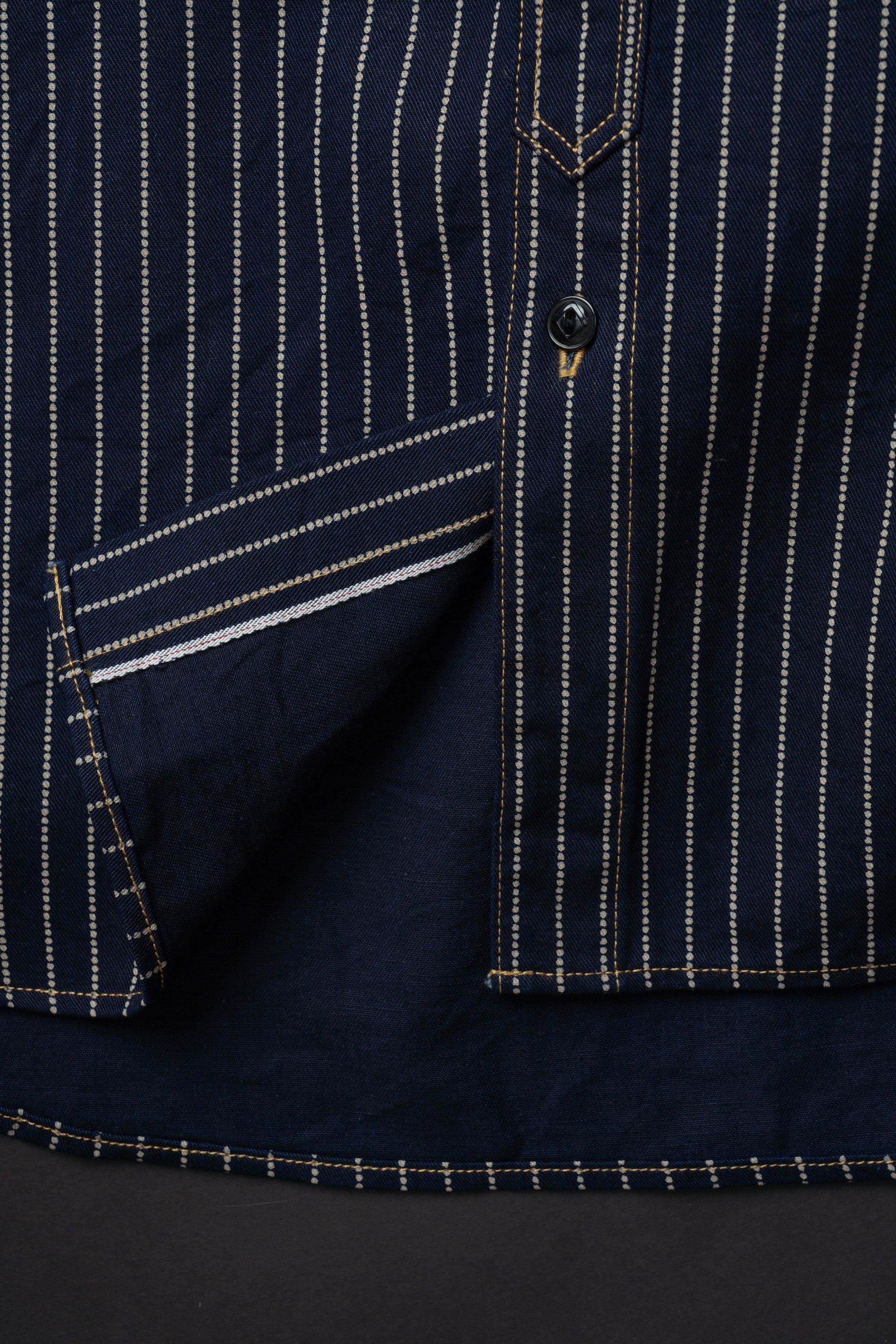 MS005E (055P) 10oz SELVAGE WORK SHIRT WABASH