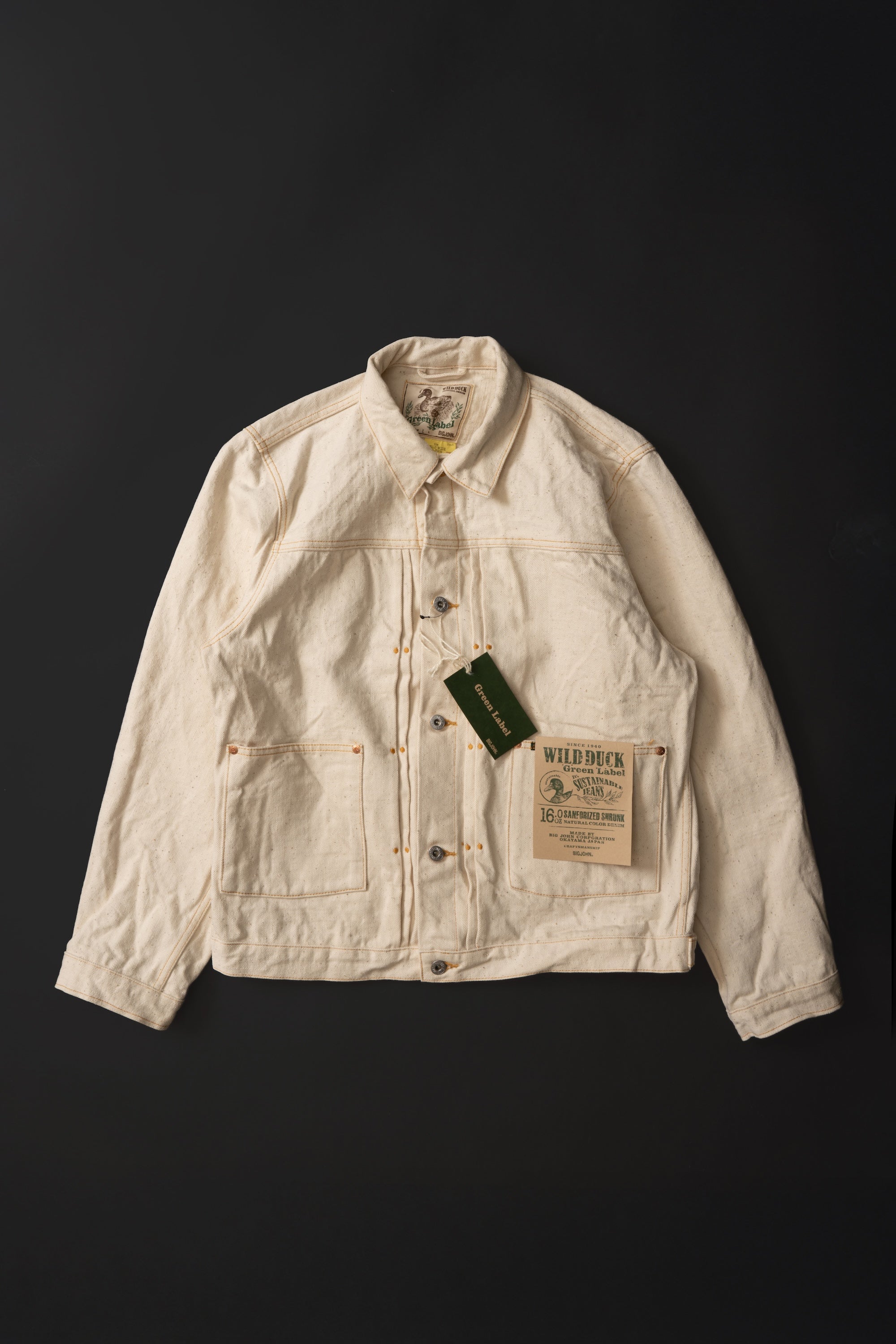 M6013RC (66) GR LABEL WILD DUCK JACKET Natural