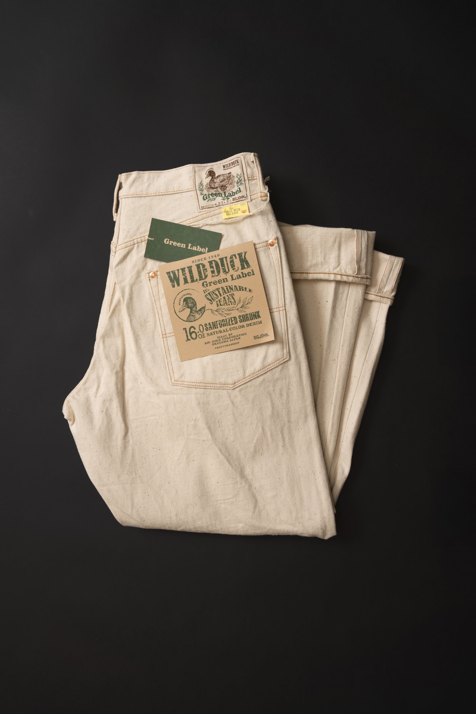 M1012RC (66) GR LABEL WILD DUCK JEANS Natural – Big-John-Intl