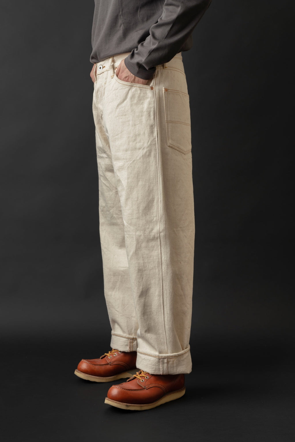 M1012RC (66) GR LABEL WILD DUCK JEANS Natural