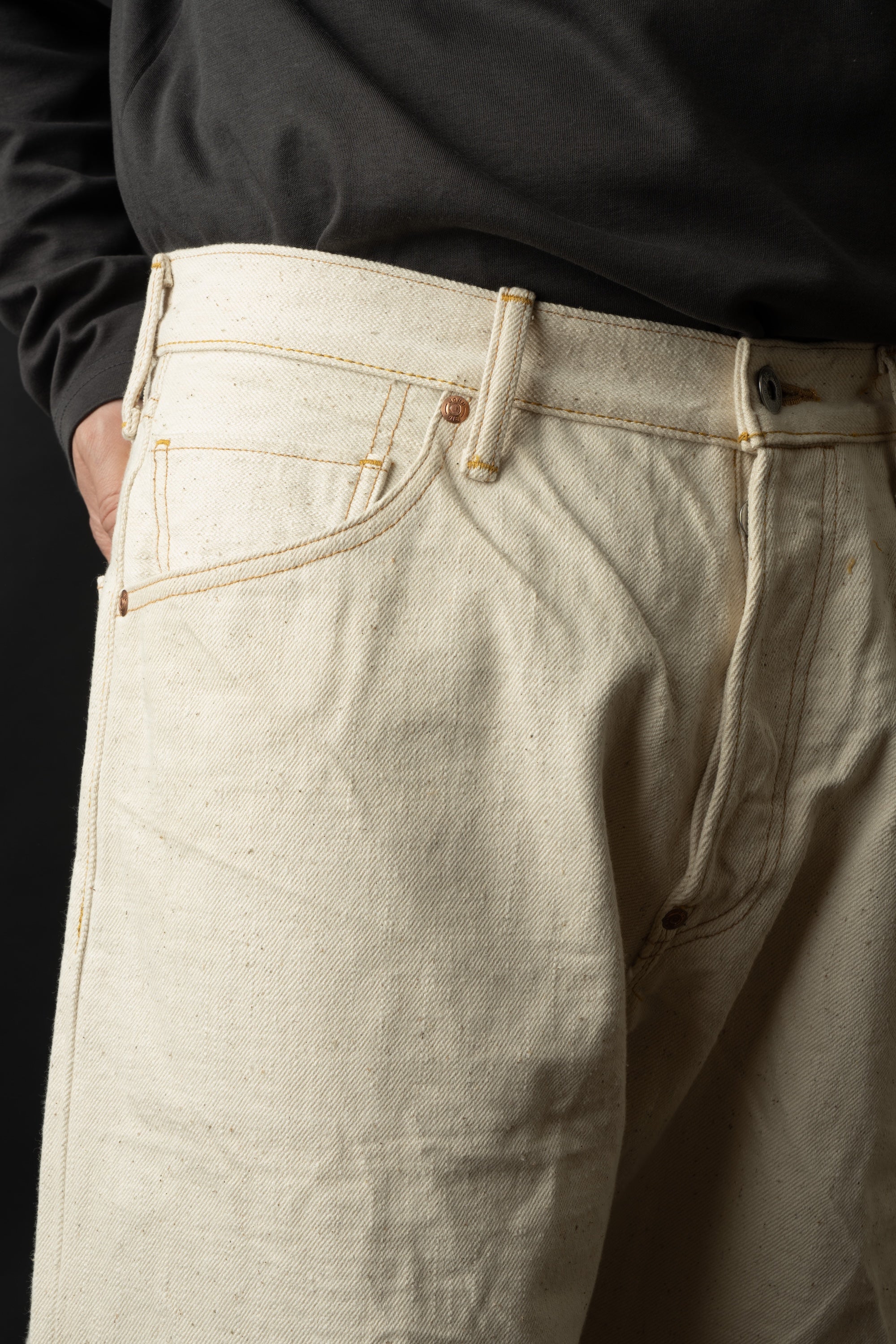 M1012RC (66) GR LABEL WILD DUCK JEANS Natural