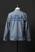 MS003R (01EB) Selvedge Chambray Shirt | Navy Emb