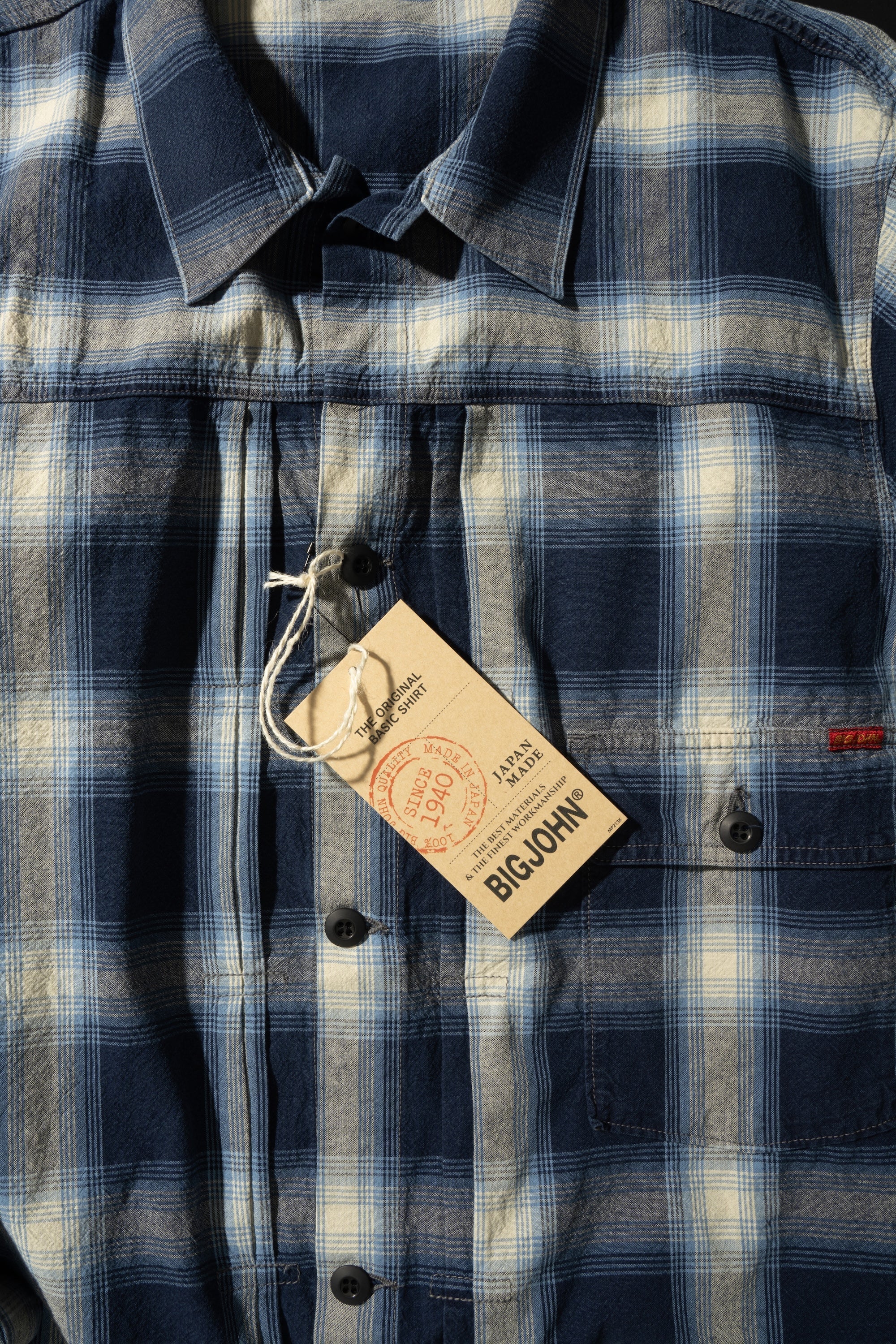 M6010J (ID01) INDIGO CHECK JACKET – Big-John-Intl