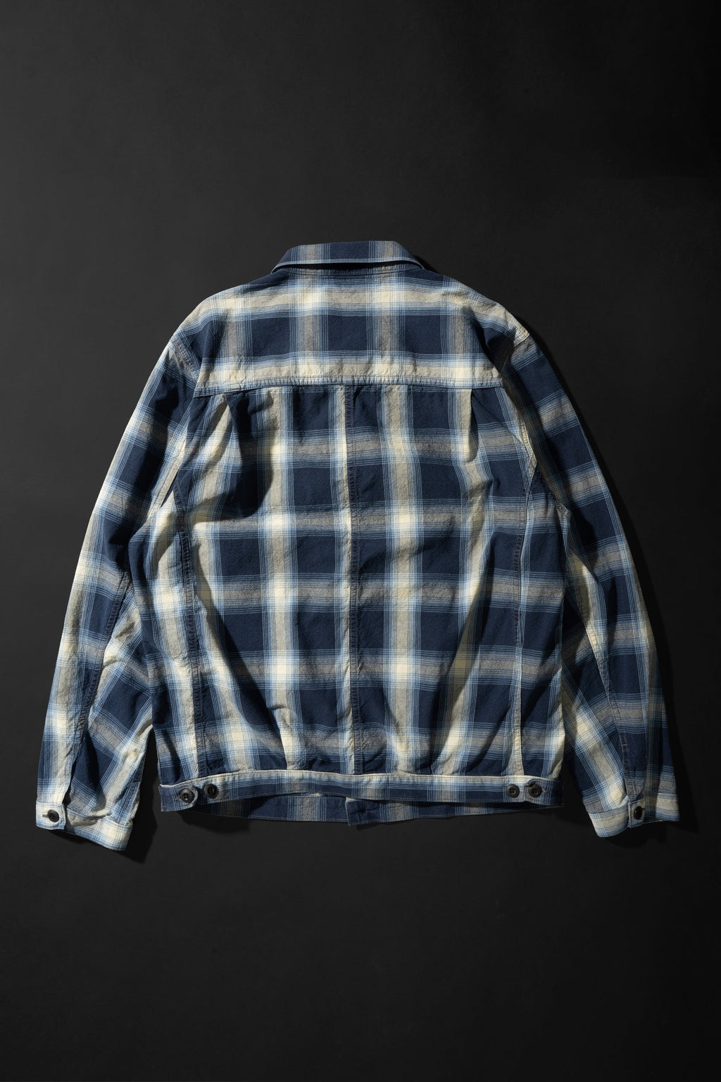 M6010J (ID01) INDIGO CHECK JACKET