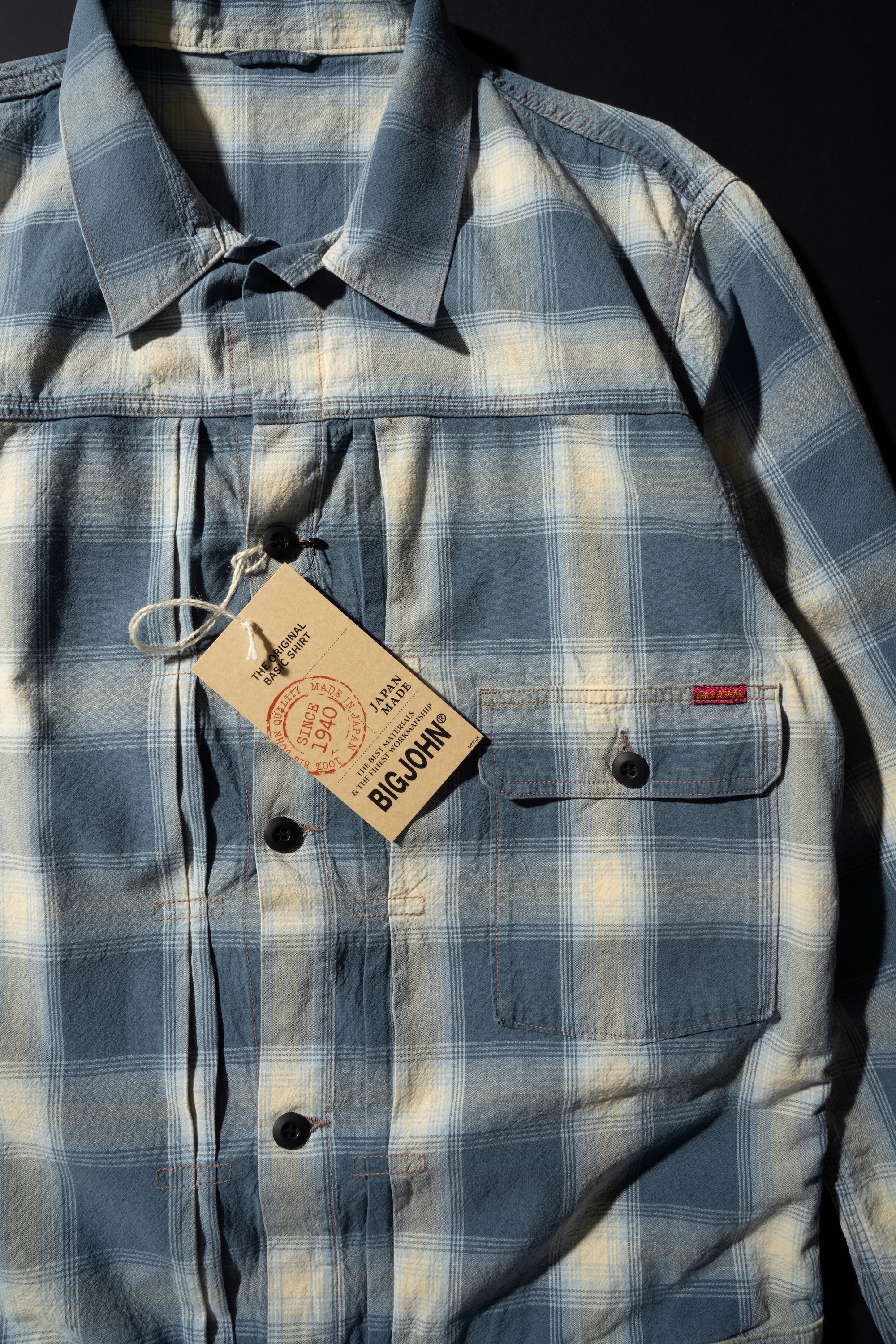M6010J (ID02) INDIGO CHECK JACKET