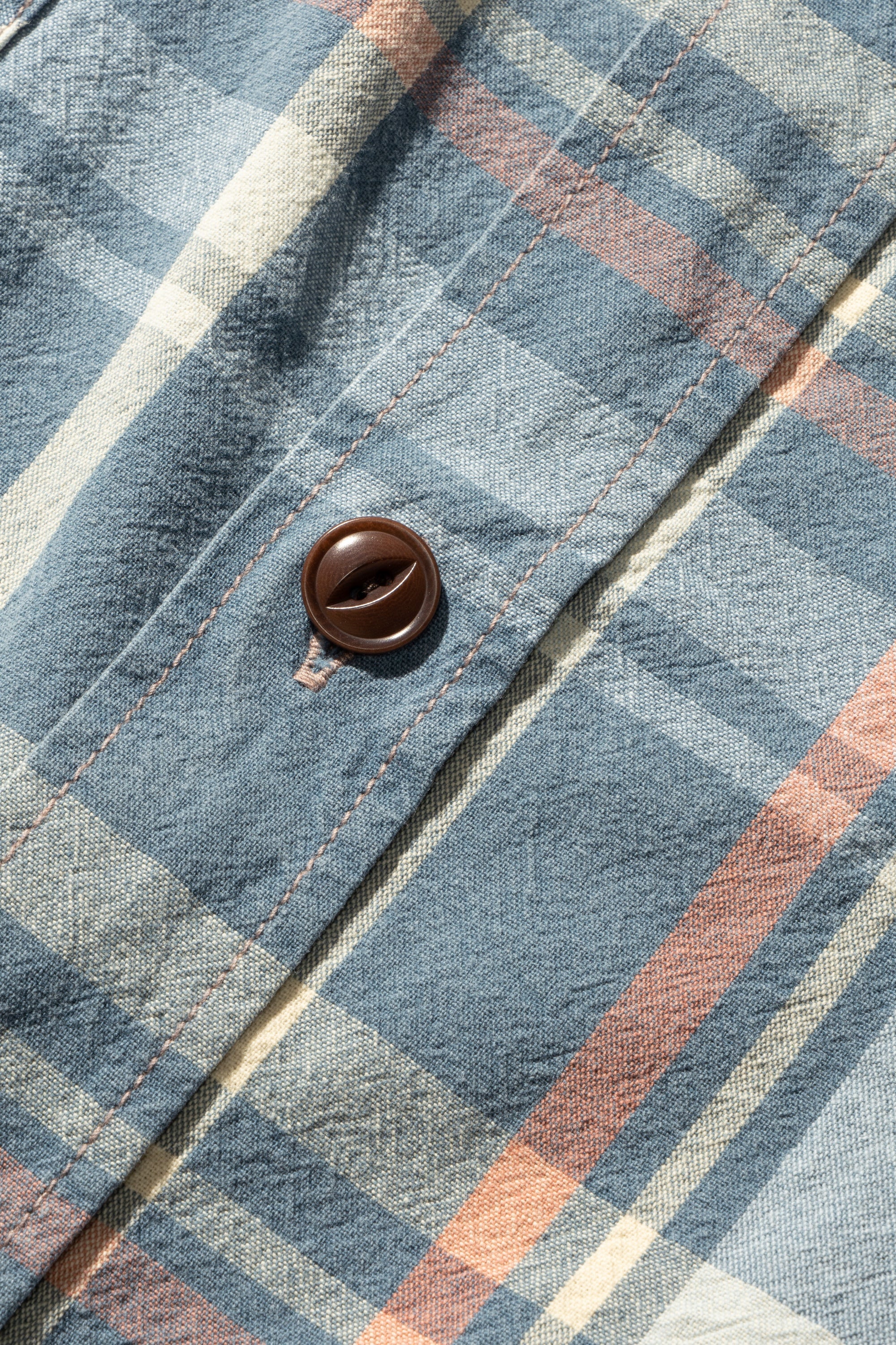 MS012G (ID02) INDIGO CHECK SHIRTS