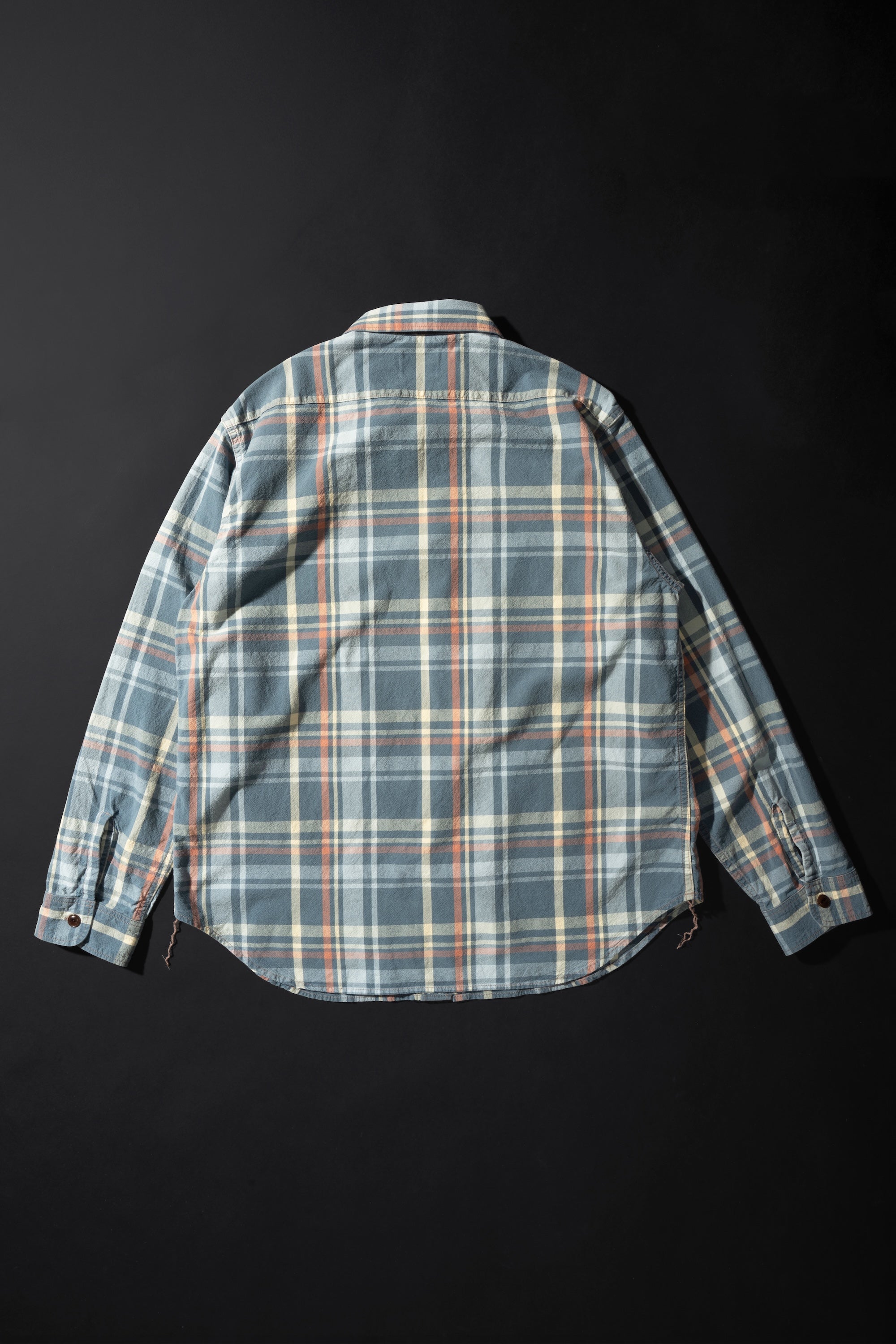 MS012G (ID02) INDIGO CHECK SHIRTS