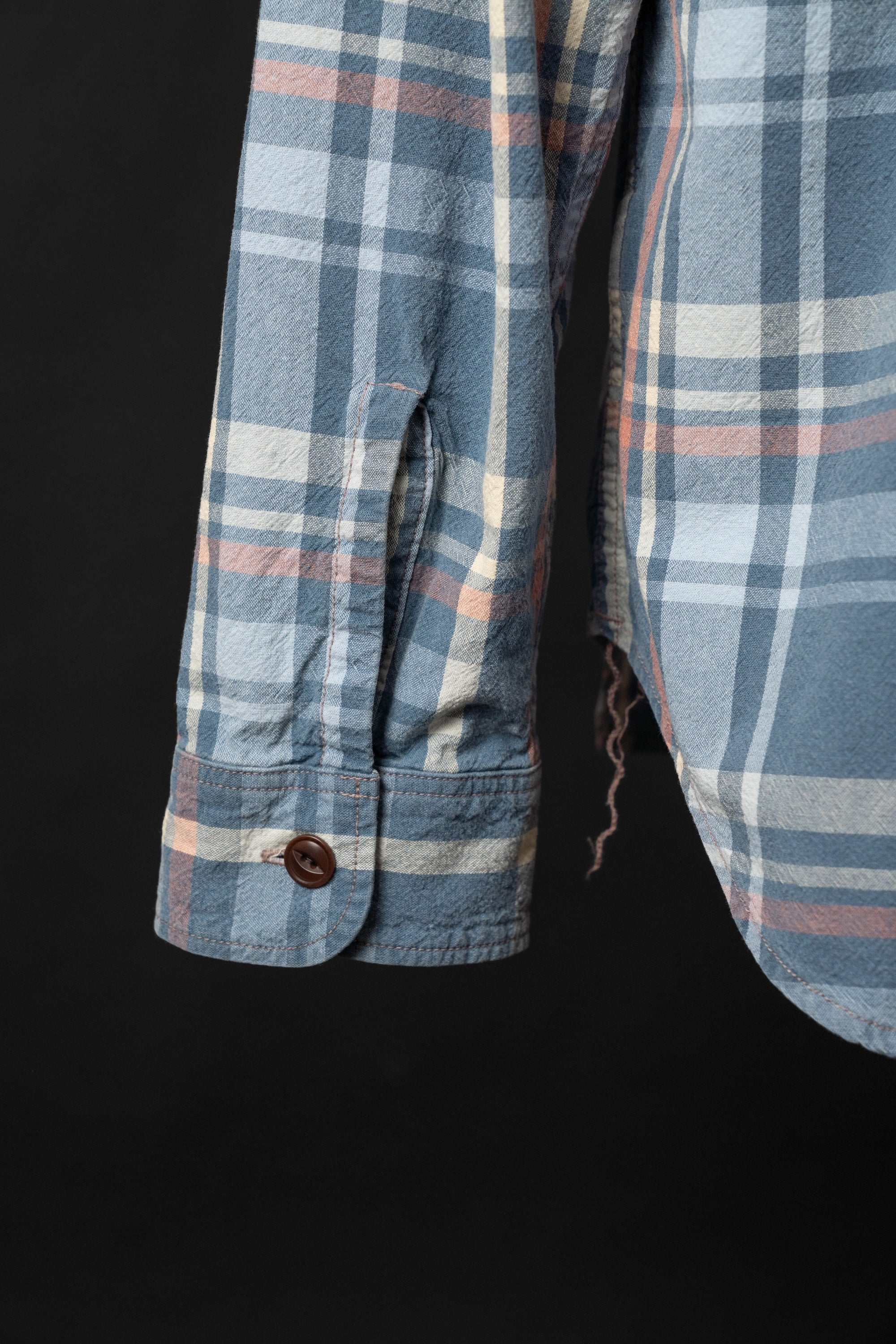 MS012G (ID02) INDIGO CHECK SHIRTS – Big-John-Intl