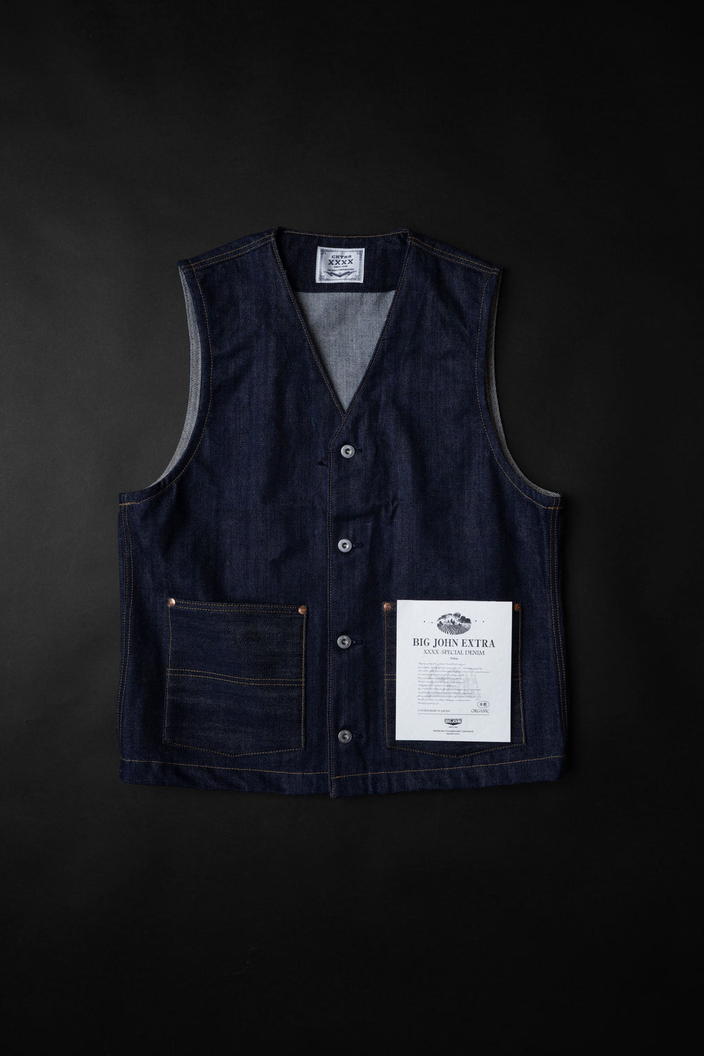 XX602BE (000)『XXXX-EXTRA』BUTTON UP VEST