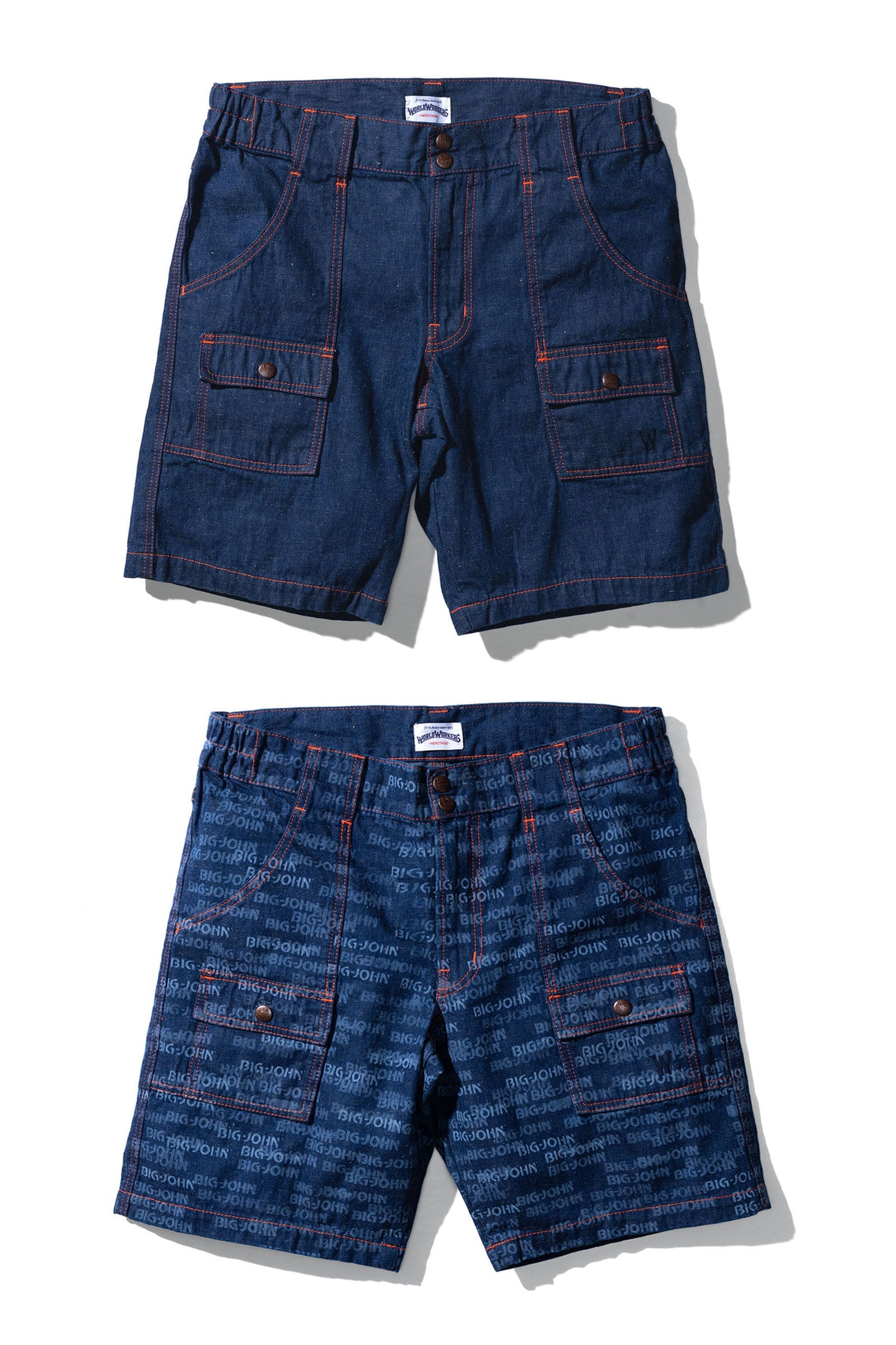 WR788M World Workers Beach Denim Buch-Shorts